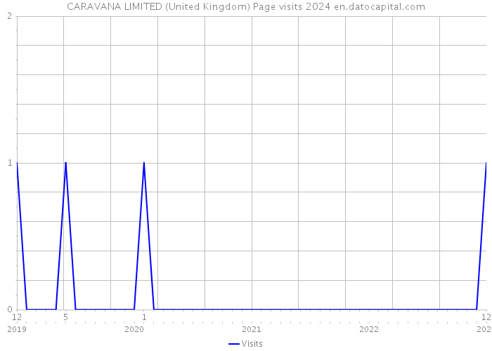 CARAVANA LIMITED (United Kingdom) Page visits 2024 