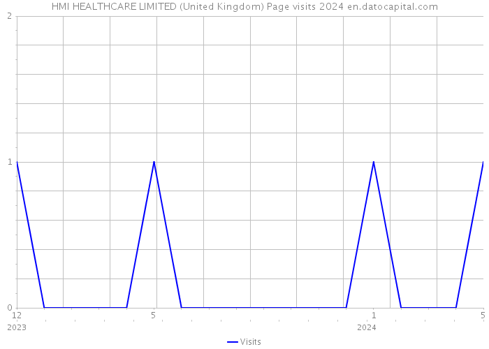 HMI HEALTHCARE LIMITED (United Kingdom) Page visits 2024 