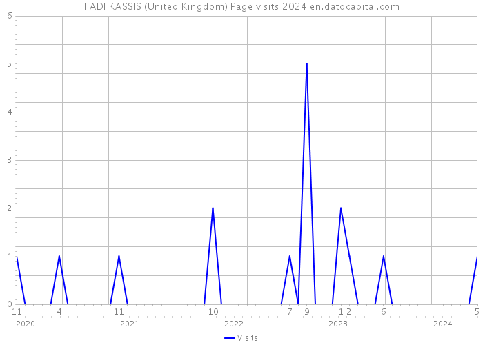 FADI KASSIS (United Kingdom) Page visits 2024 