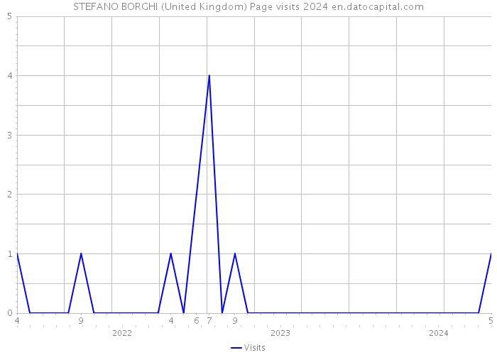 STEFANO BORGHI (United Kingdom) Page visits 2024 