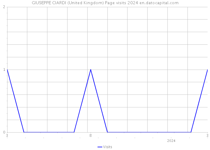 GIUSEPPE CIARDI (United Kingdom) Page visits 2024 