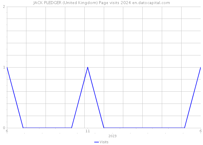 JACK PLEDGER (United Kingdom) Page visits 2024 