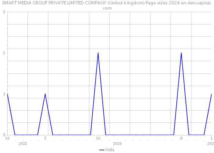 SMART MEDIA GROUP PRIVATE LIMITED COMPANY (United Kingdom) Page visits 2024 