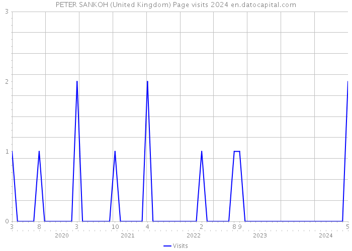 PETER SANKOH (United Kingdom) Page visits 2024 