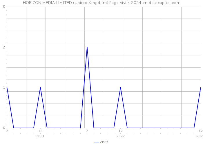 HORIZON MEDIA LIMITED (United Kingdom) Page visits 2024 