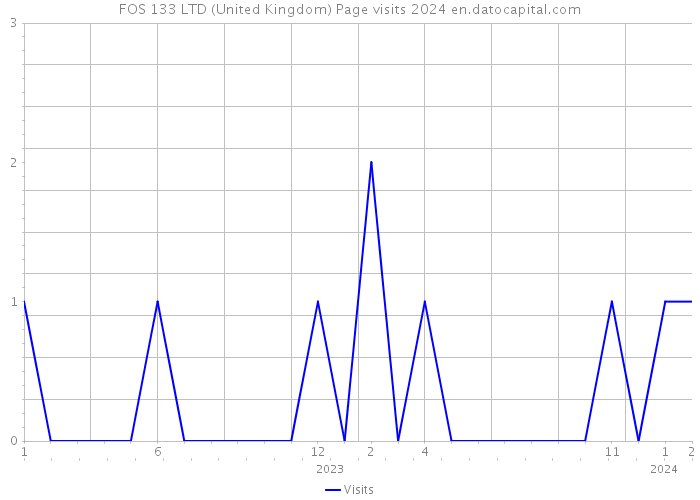 FOS 133 LTD (United Kingdom) Page visits 2024 
