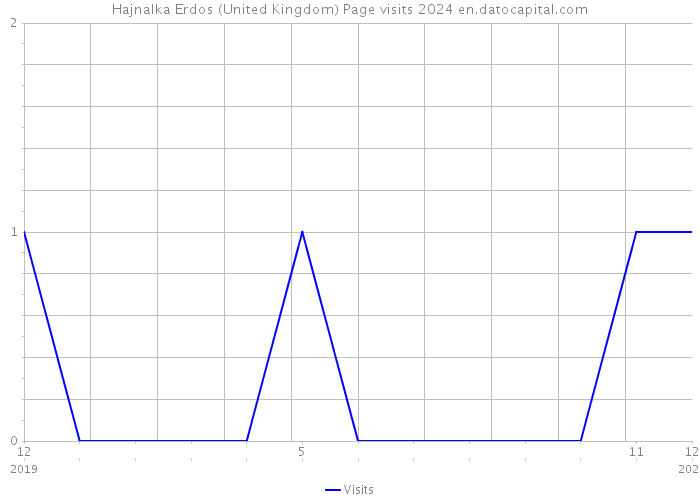 Hajnalka Erdos (United Kingdom) Page visits 2024 