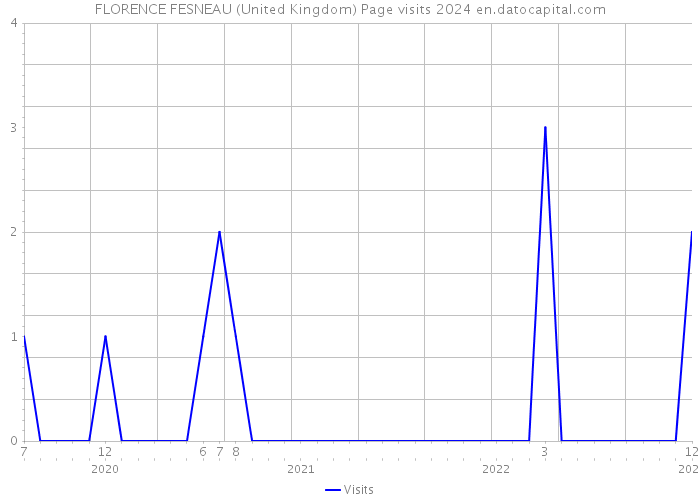 FLORENCE FESNEAU (United Kingdom) Page visits 2024 