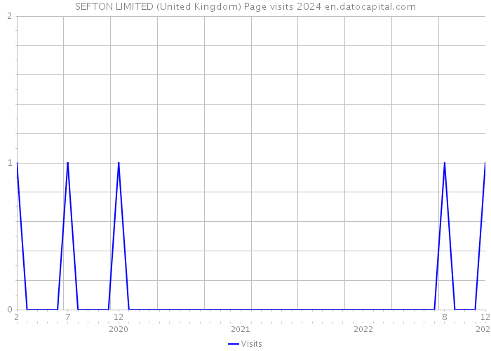 SEFTON LIMITED (United Kingdom) Page visits 2024 
