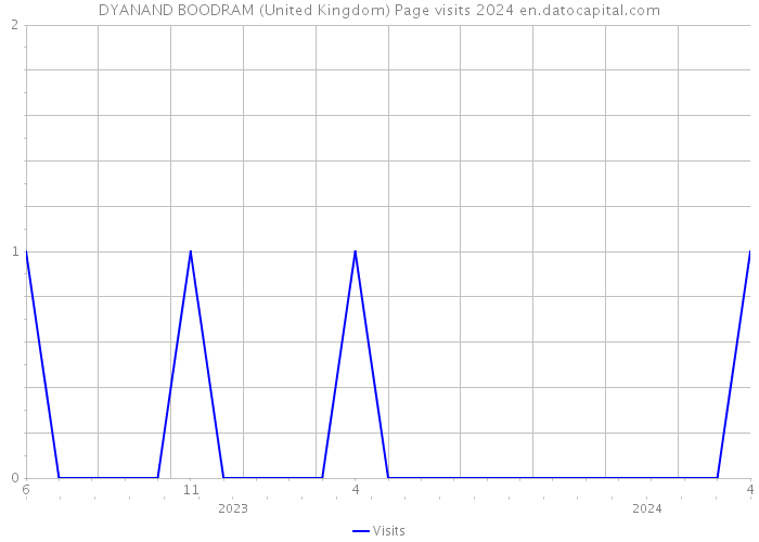 DYANAND BOODRAM (United Kingdom) Page visits 2024 