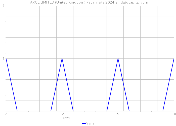 TARGE LIMITED (United Kingdom) Page visits 2024 
