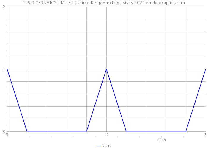T & R CERAMICS LIMITED (United Kingdom) Page visits 2024 