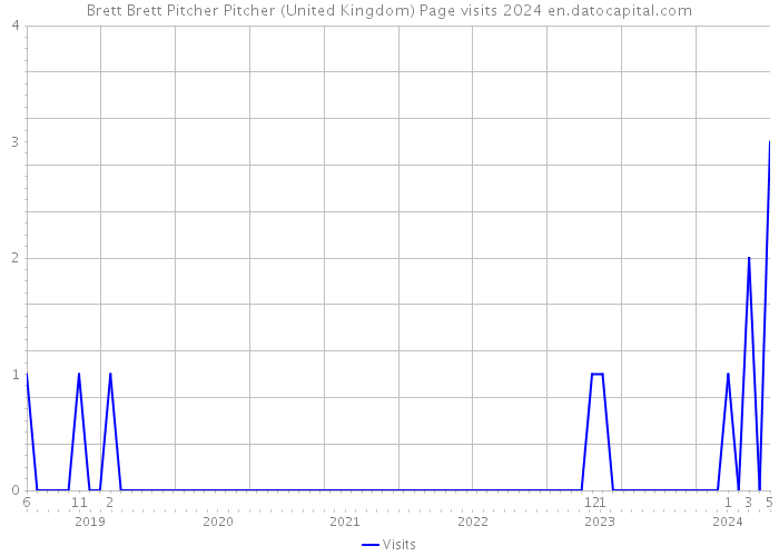 Brett Brett Pitcher Pitcher (United Kingdom) Page visits 2024 