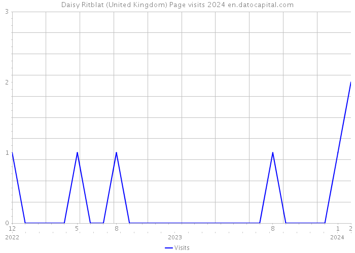Daisy Ritblat (United Kingdom) Page visits 2024 