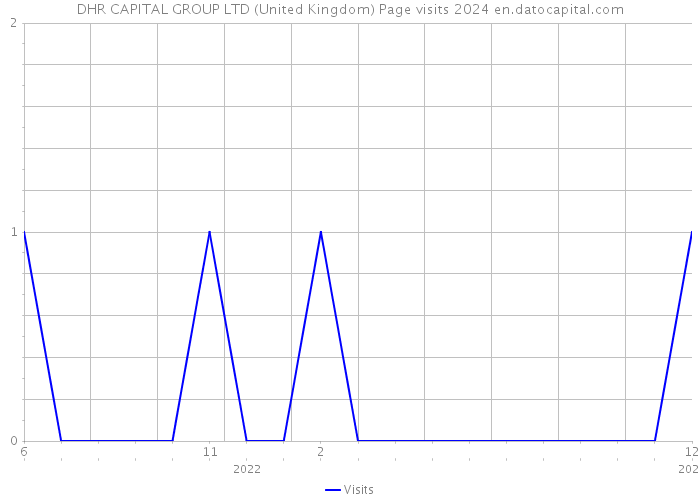 DHR CAPITAL GROUP LTD (United Kingdom) Page visits 2024 
