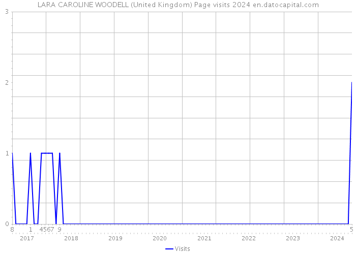 LARA CAROLINE WOODELL (United Kingdom) Page visits 2024 