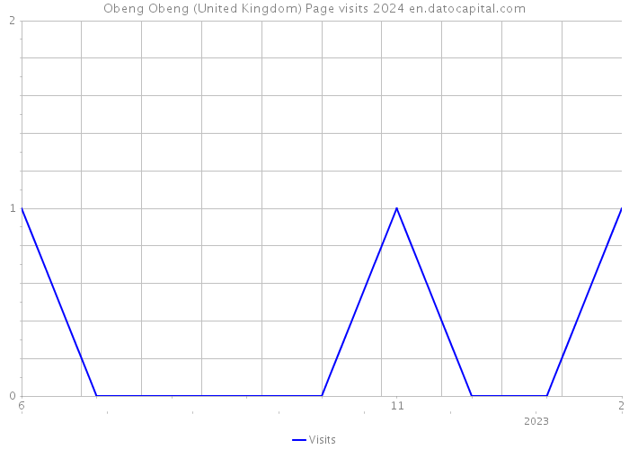 Obeng Obeng (United Kingdom) Page visits 2024 