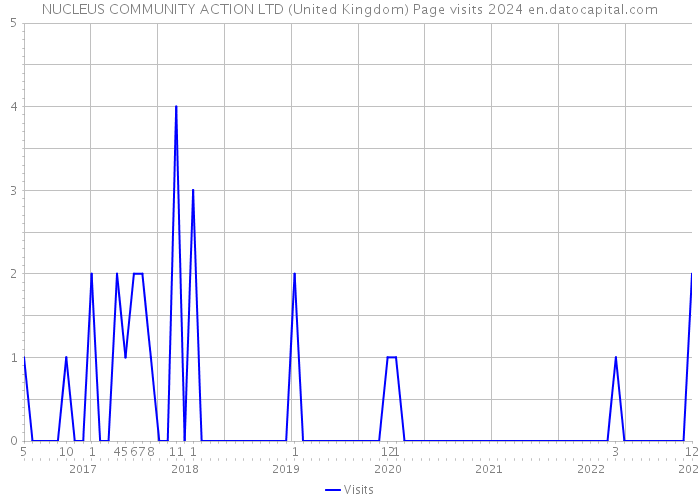 NUCLEUS COMMUNITY ACTION LTD (United Kingdom) Page visits 2024 