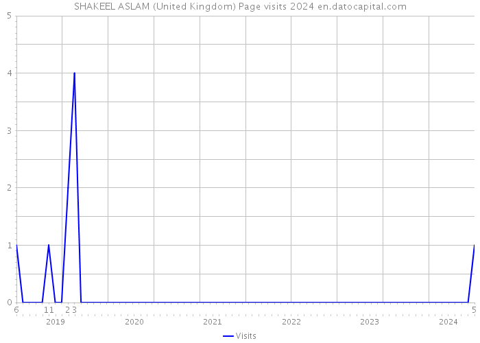 SHAKEEL ASLAM (United Kingdom) Page visits 2024 