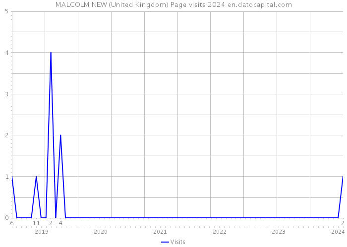 MALCOLM NEW (United Kingdom) Page visits 2024 