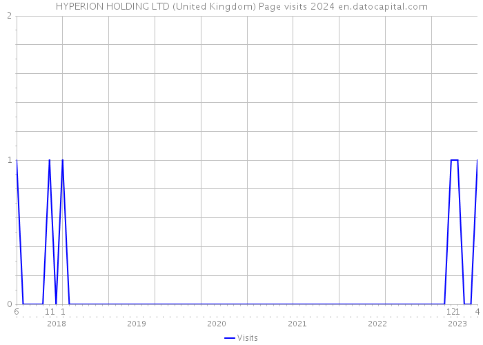 HYPERION HOLDING LTD (United Kingdom) Page visits 2024 