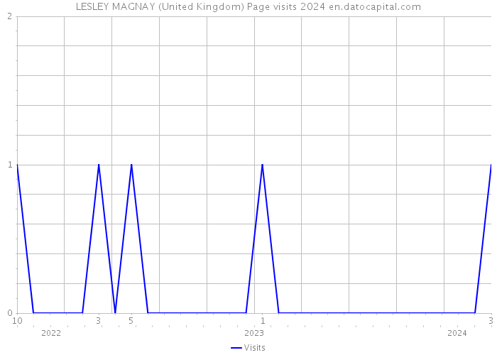 LESLEY MAGNAY (United Kingdom) Page visits 2024 