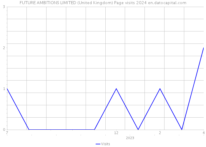 FUTURE AMBITIONS LIMITED (United Kingdom) Page visits 2024 