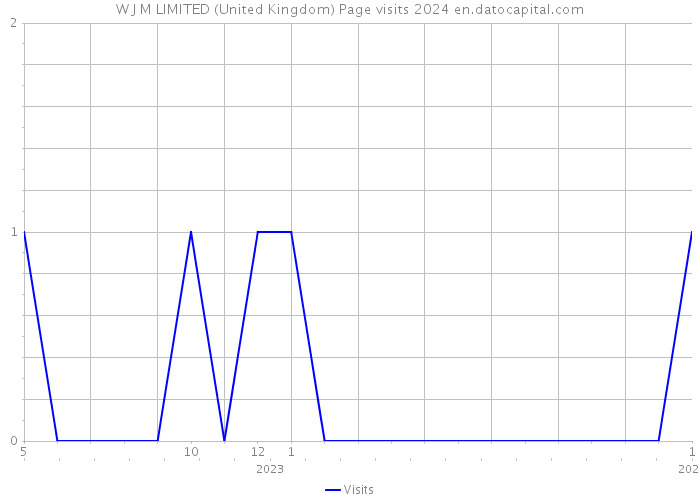 W J M LIMITED (United Kingdom) Page visits 2024 