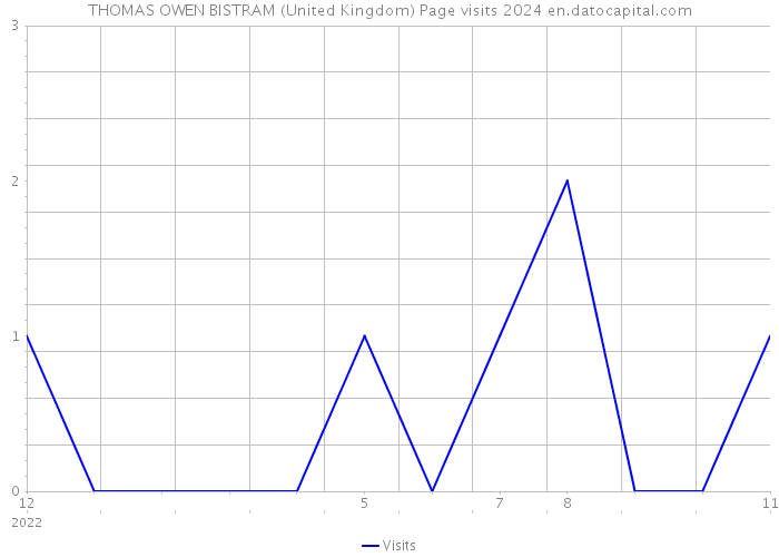THOMAS OWEN BISTRAM (United Kingdom) Page visits 2024 