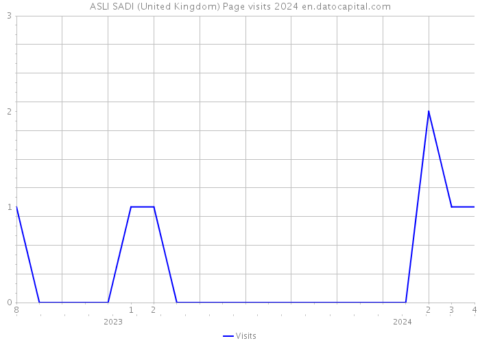 ASLI SADI (United Kingdom) Page visits 2024 
