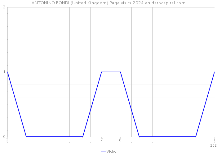 ANTONINO BONDI (United Kingdom) Page visits 2024 