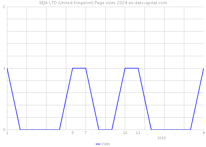 SEJA LTD (United Kingdom) Page visits 2024 