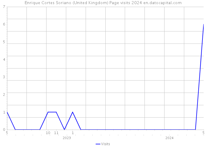 Enrique Cortes Soriano (United Kingdom) Page visits 2024 