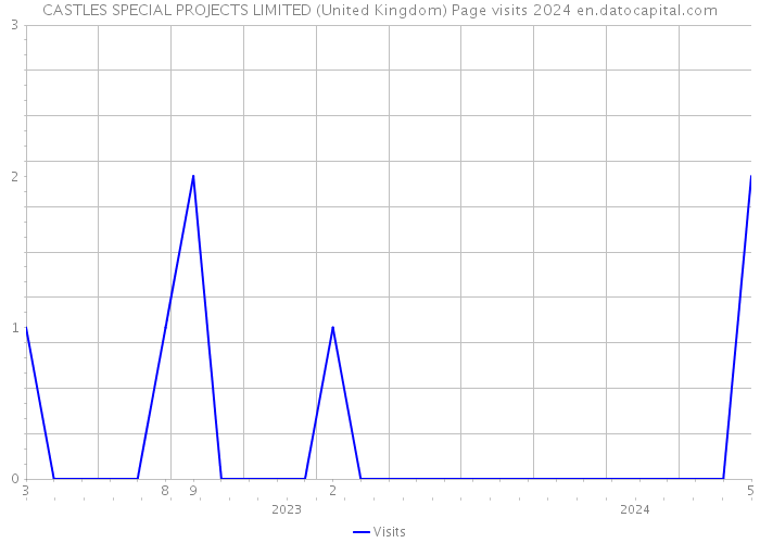 CASTLES SPECIAL PROJECTS LIMITED (United Kingdom) Page visits 2024 