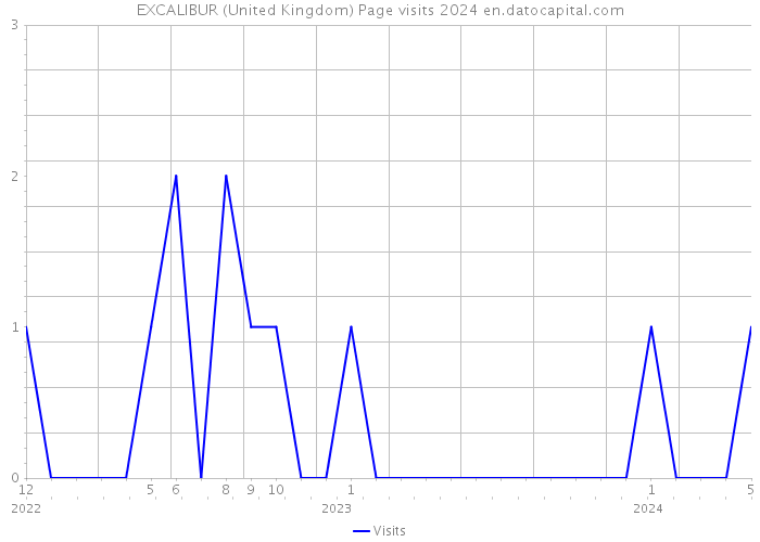 EXCALIBUR (United Kingdom) Page visits 2024 