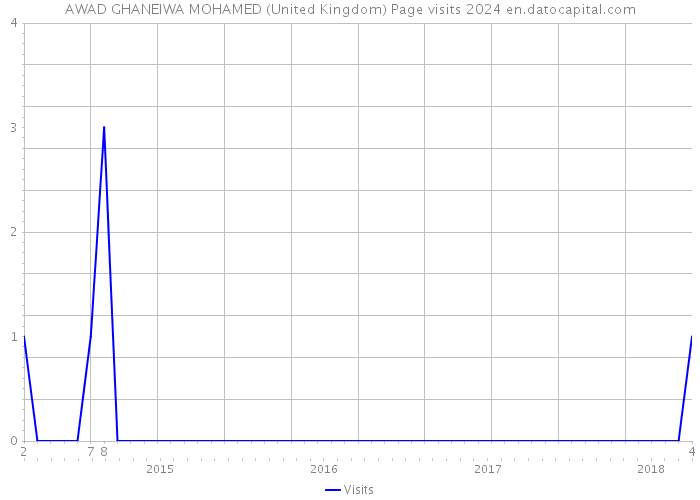 AWAD GHANEIWA MOHAMED (United Kingdom) Page visits 2024 