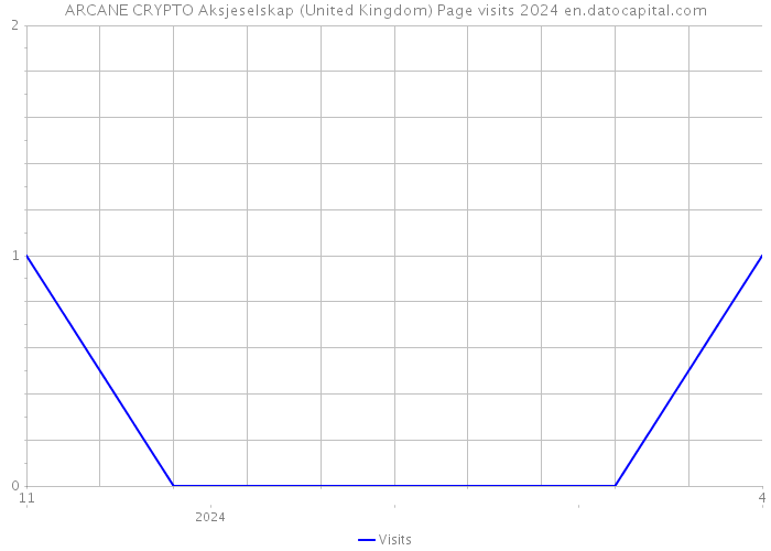ARCANE CRYPTO Aksjeselskap (United Kingdom) Page visits 2024 