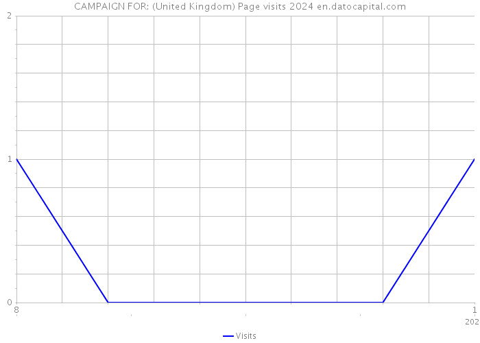 CAMPAIGN FOR: (United Kingdom) Page visits 2024 