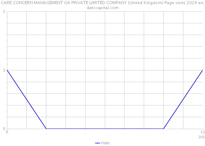 CARE CONCERN MANAGEMENT OA PRIVATE LIMITED COMPANY (United Kingdom) Page visits 2024 