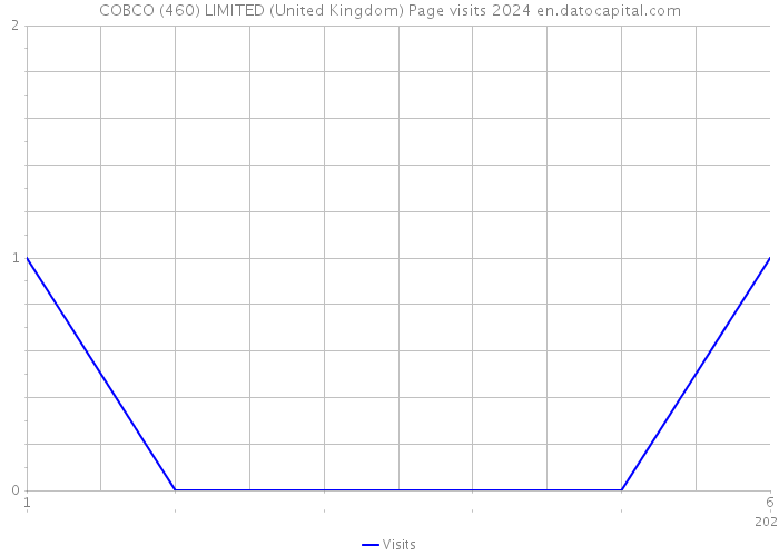 COBCO (460) LIMITED (United Kingdom) Page visits 2024 