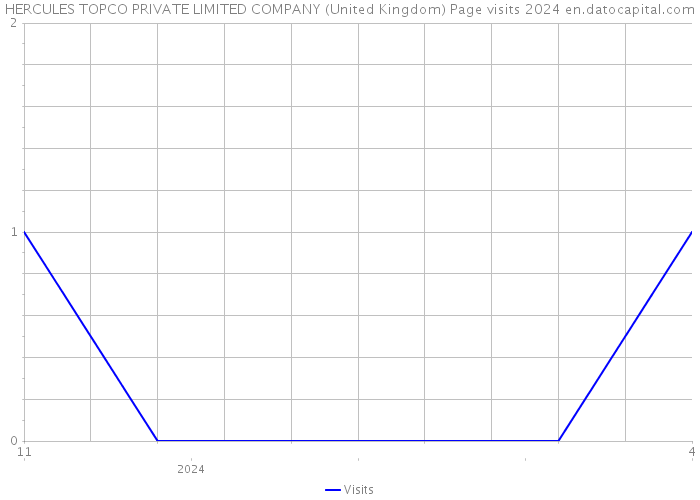 HERCULES TOPCO PRIVATE LIMITED COMPANY (United Kingdom) Page visits 2024 