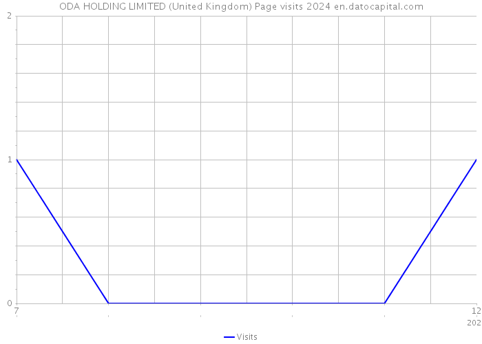 ODA HOLDING LIMITED (United Kingdom) Page visits 2024 
