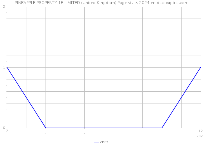 PINEAPPLE PROPERTY 1F LIMITED (United Kingdom) Page visits 2024 