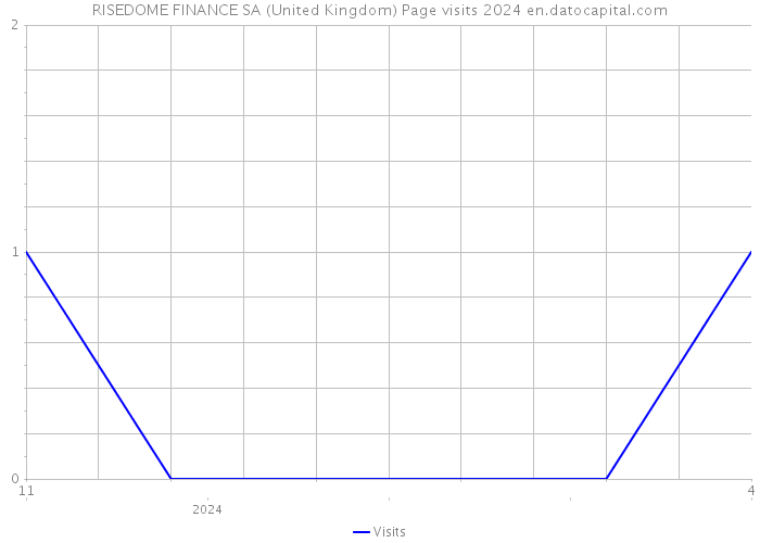 RISEDOME FINANCE SA (United Kingdom) Page visits 2024 