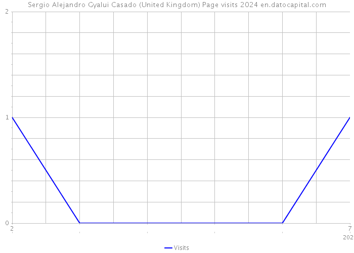 Sergio Alejandro Gyalui Casado (United Kingdom) Page visits 2024 