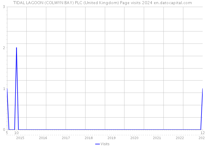 TIDAL LAGOON (COLWYN BAY) PLC (United Kingdom) Page visits 2024 