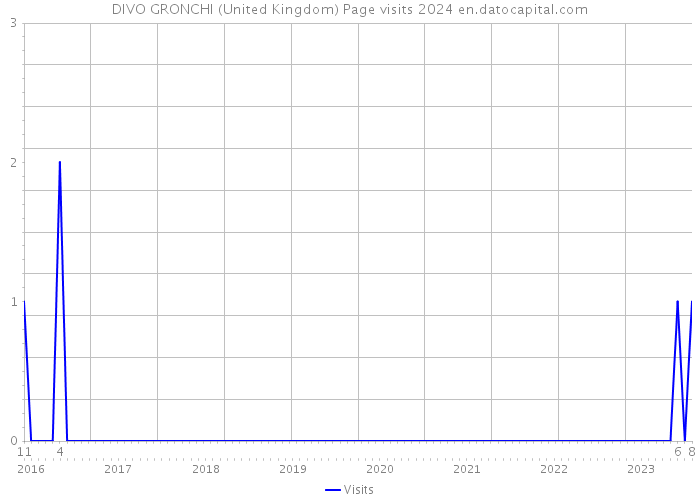 DIVO GRONCHI (United Kingdom) Page visits 2024 