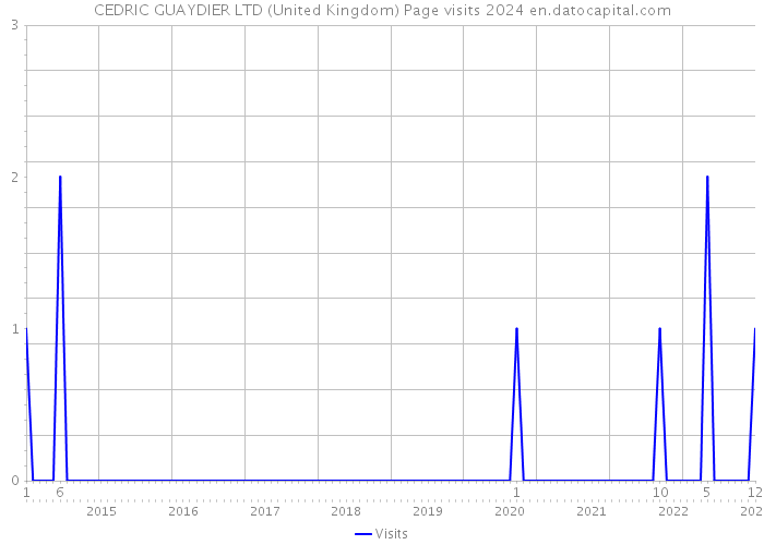 CEDRIC GUAYDIER LTD (United Kingdom) Page visits 2024 