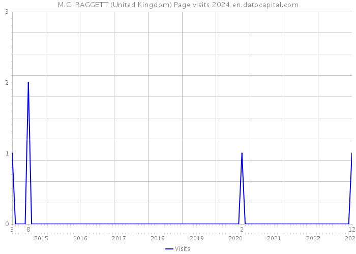 M.C. RAGGETT (United Kingdom) Page visits 2024 