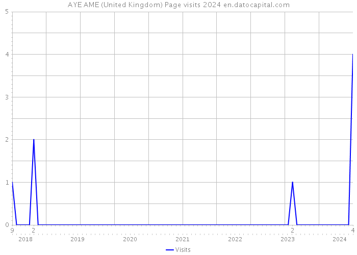 AYE AME (United Kingdom) Page visits 2024 